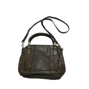 Rebecca Minkoff Leather Shoulder Bag, grey with Silver hardware. Heavy!